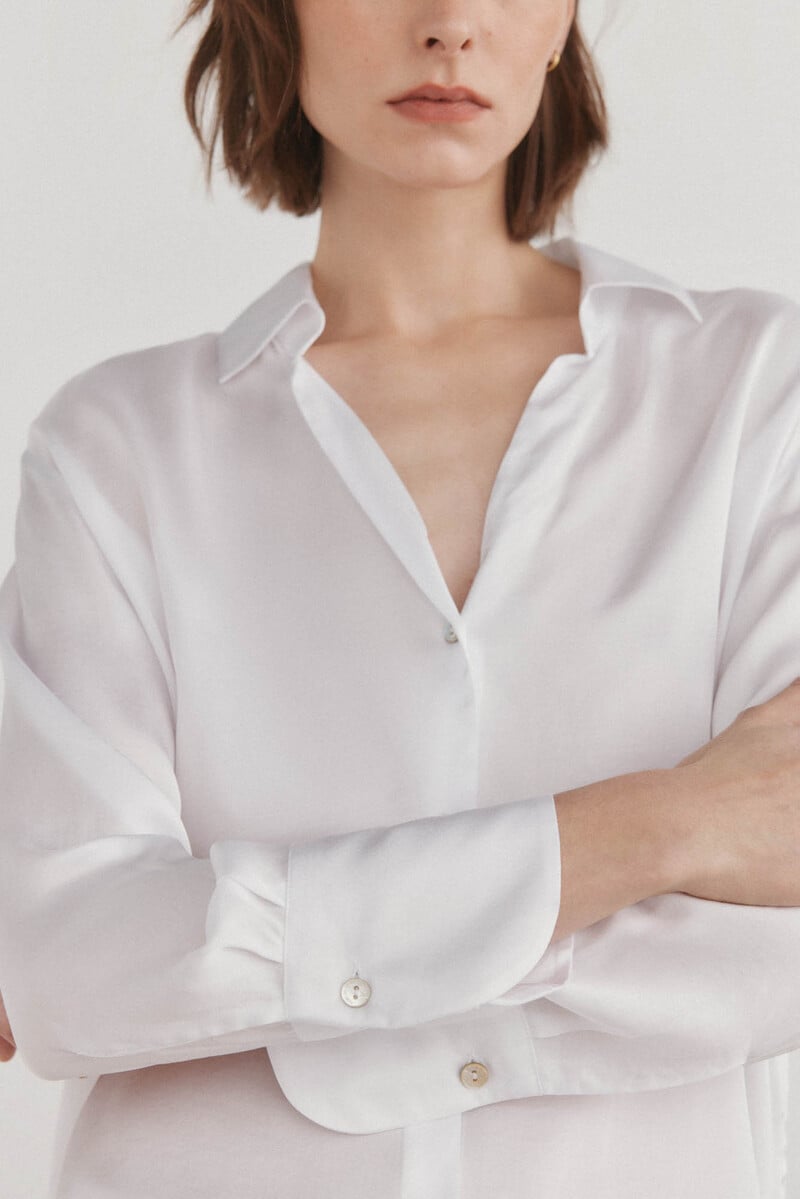 pedro del hierro Blusa satén fluida ÚLTIMAS EDICIONES