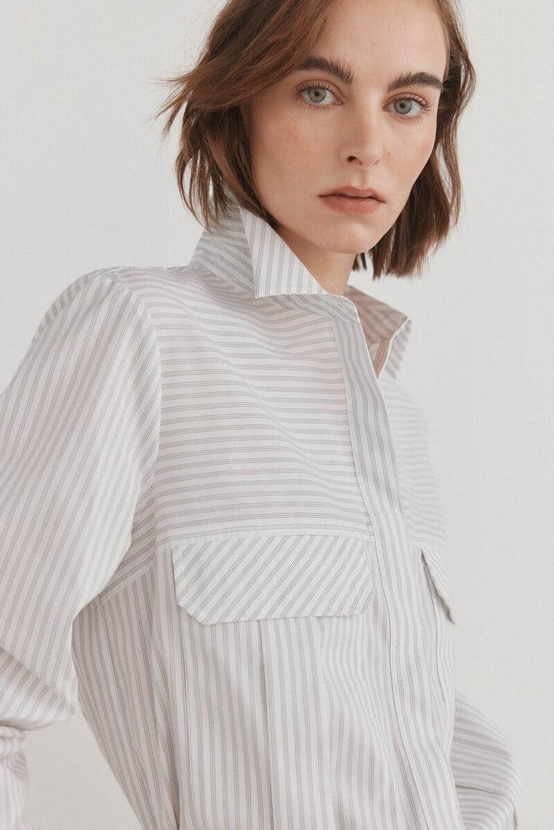 pedro del hierro Camisa algodón crop Último día