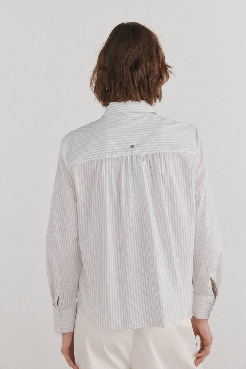 pedro del hierro Camisa algodón crop Último día