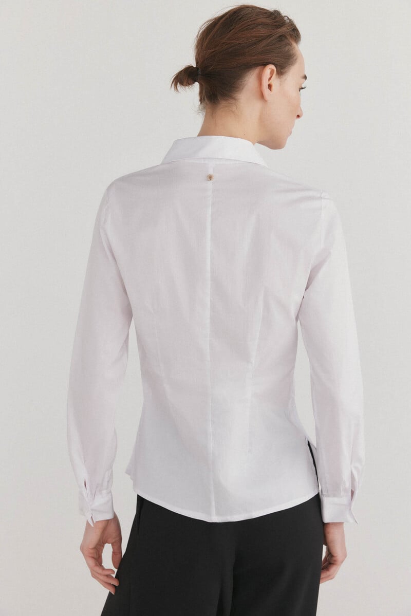 pedro del hierro Camisa de cuello solapa con escote pico Precio de fábrica
