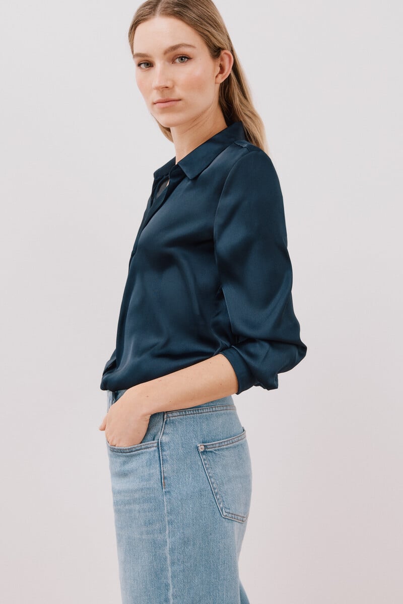 pedro del hierro Camisa satinada Liquidación