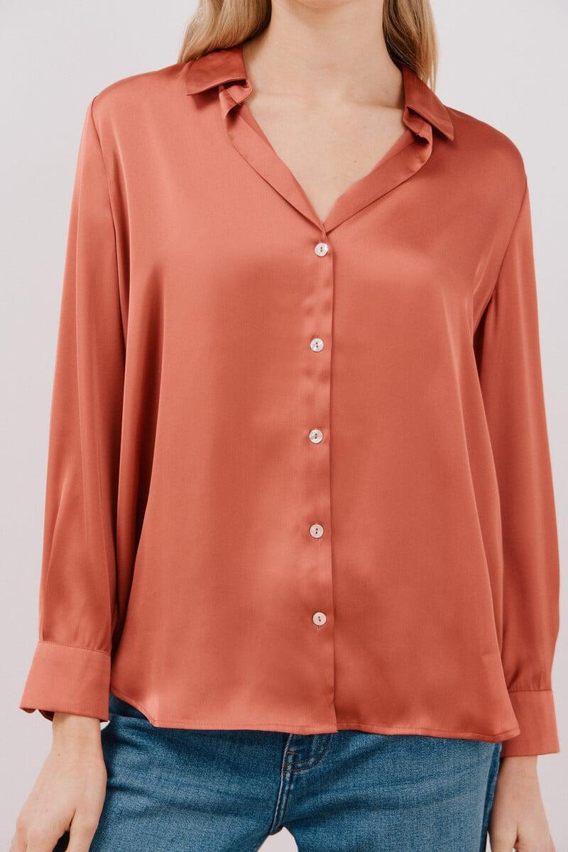 pedro del hierro Camisa satinada Envío internacional gratuito