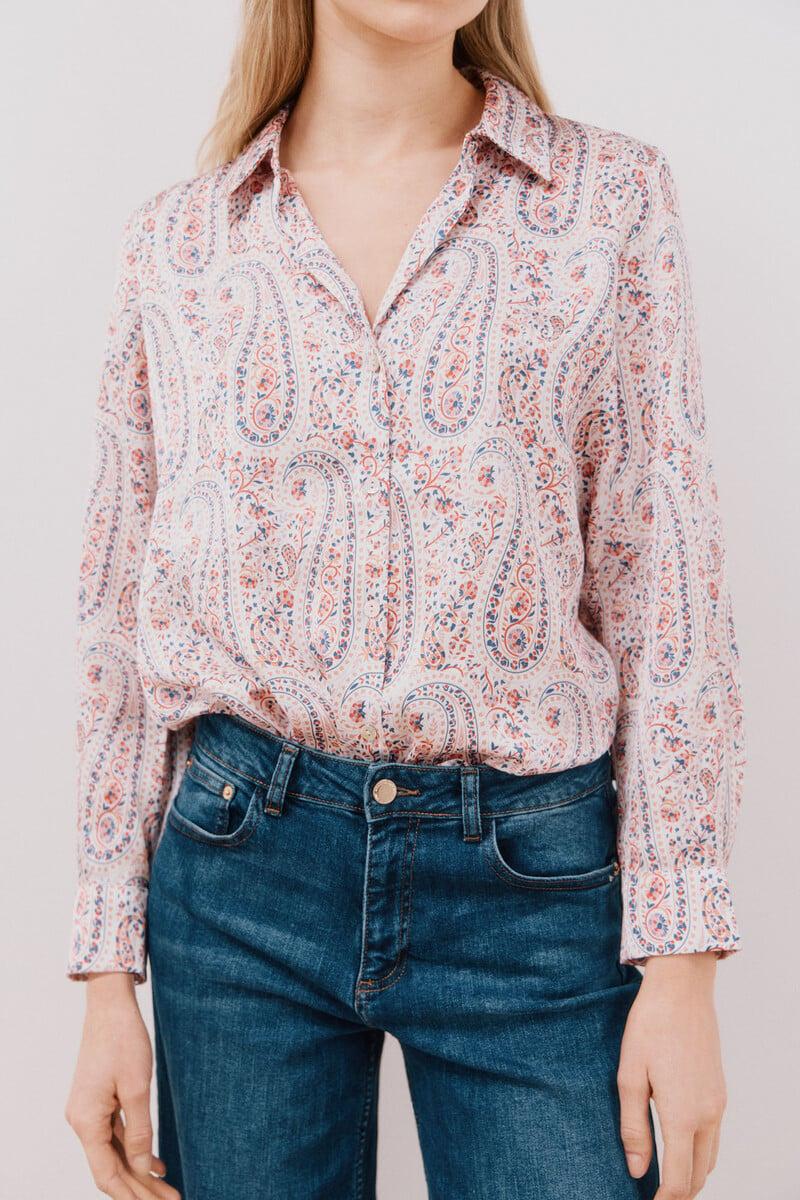 pedro del hierro Camisa satinada Tienda de fábrica