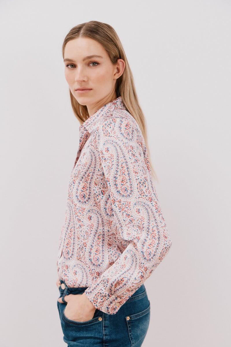 pedro del hierro Camisa satinada Tienda de fábrica