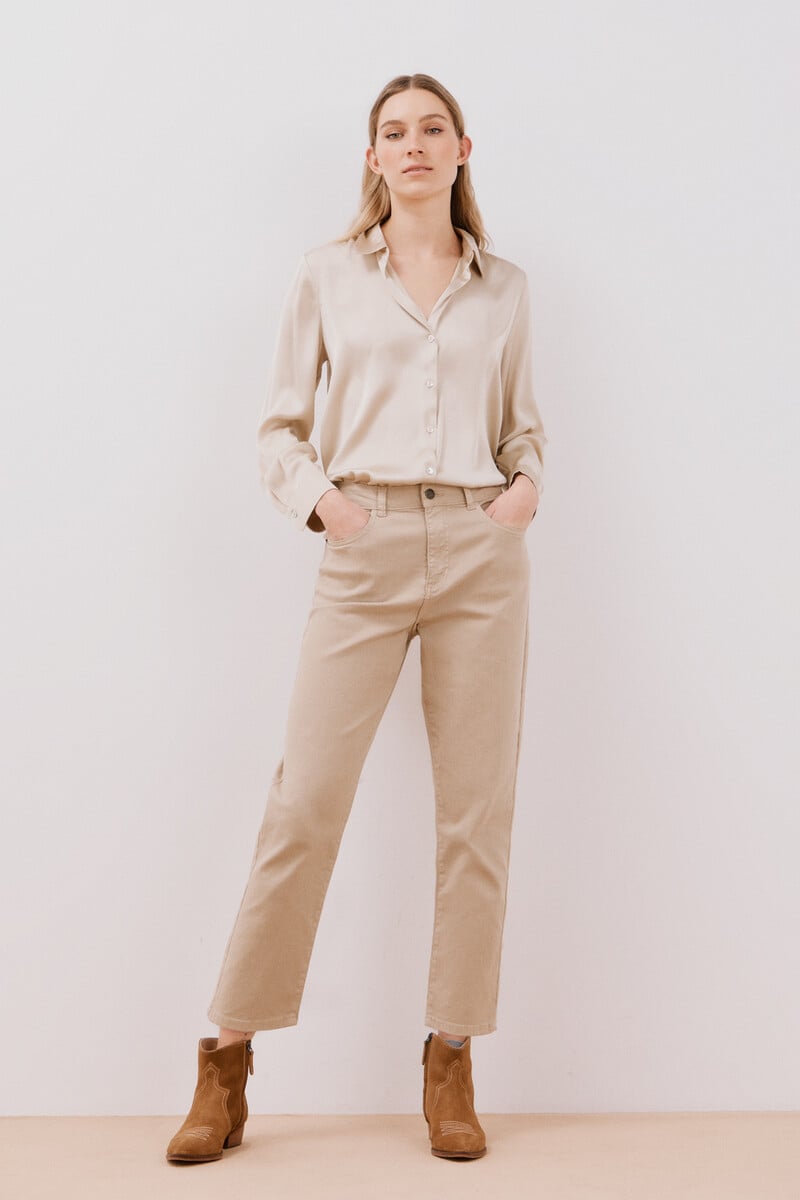 pedro del hierro Camisa satinada Ahorra y exporta