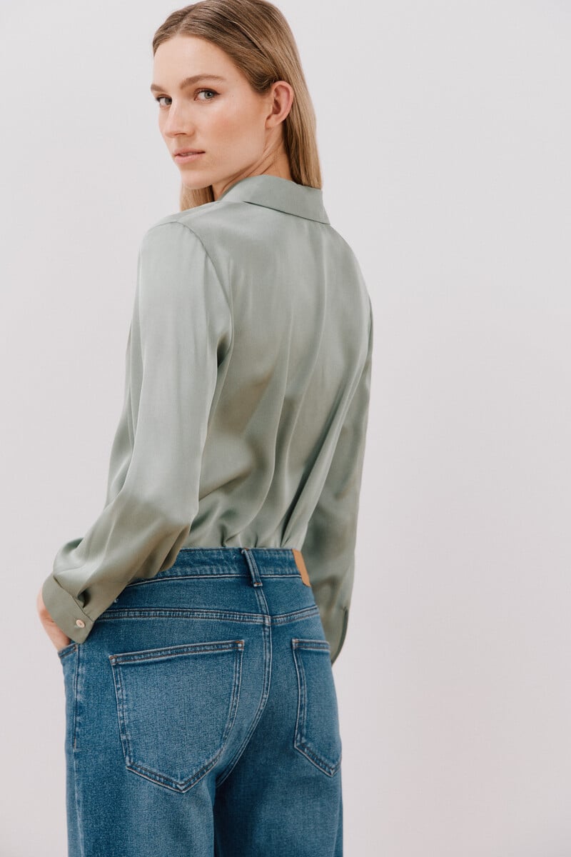 pedro del hierro Camisa satinada Precios de Black Friday