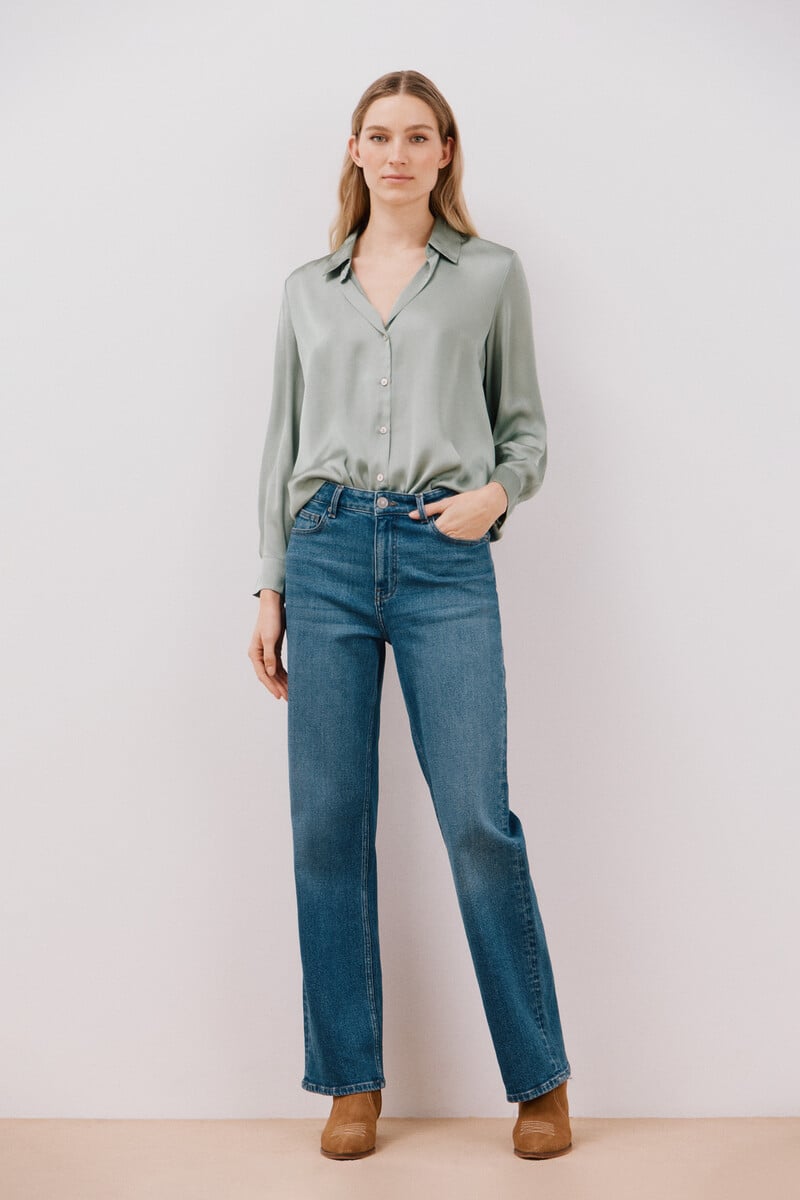 pedro del hierro Camisa satinada Precios de Black Friday