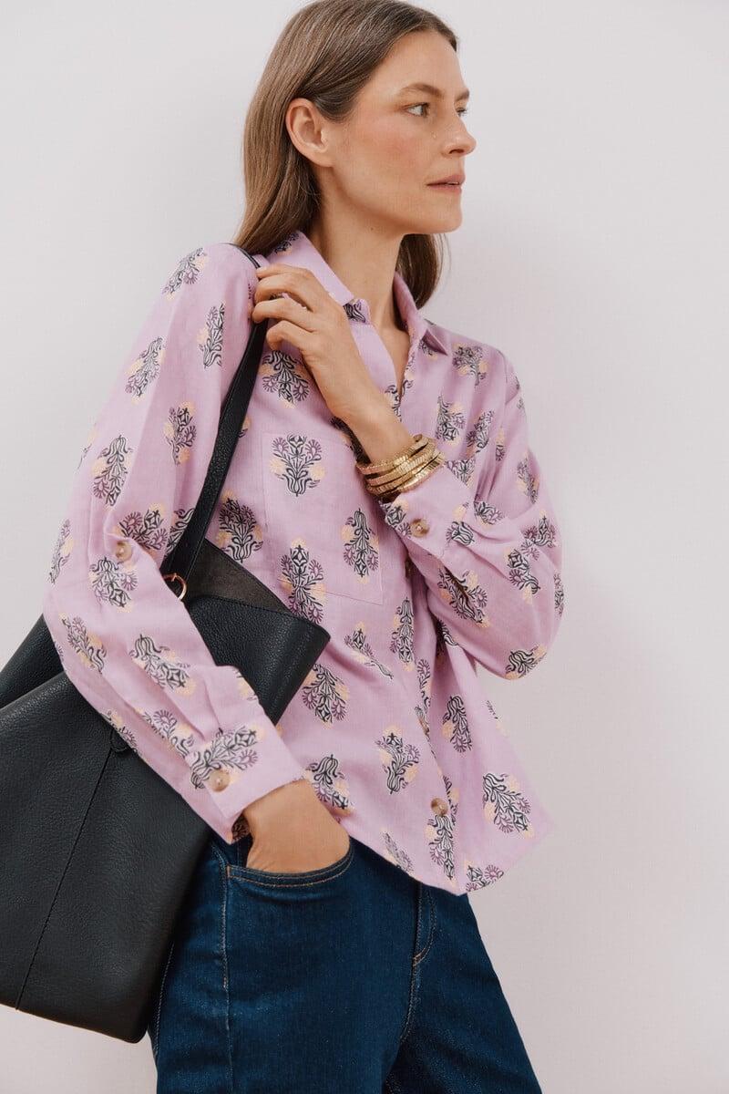 pedro del hierro Camisa algodón estampada