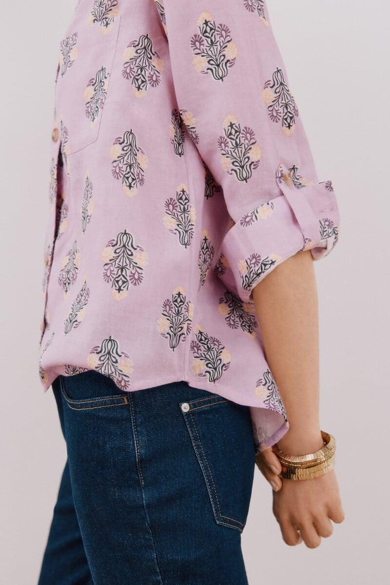 pedro del hierro Camisa algodón estampada En oferta