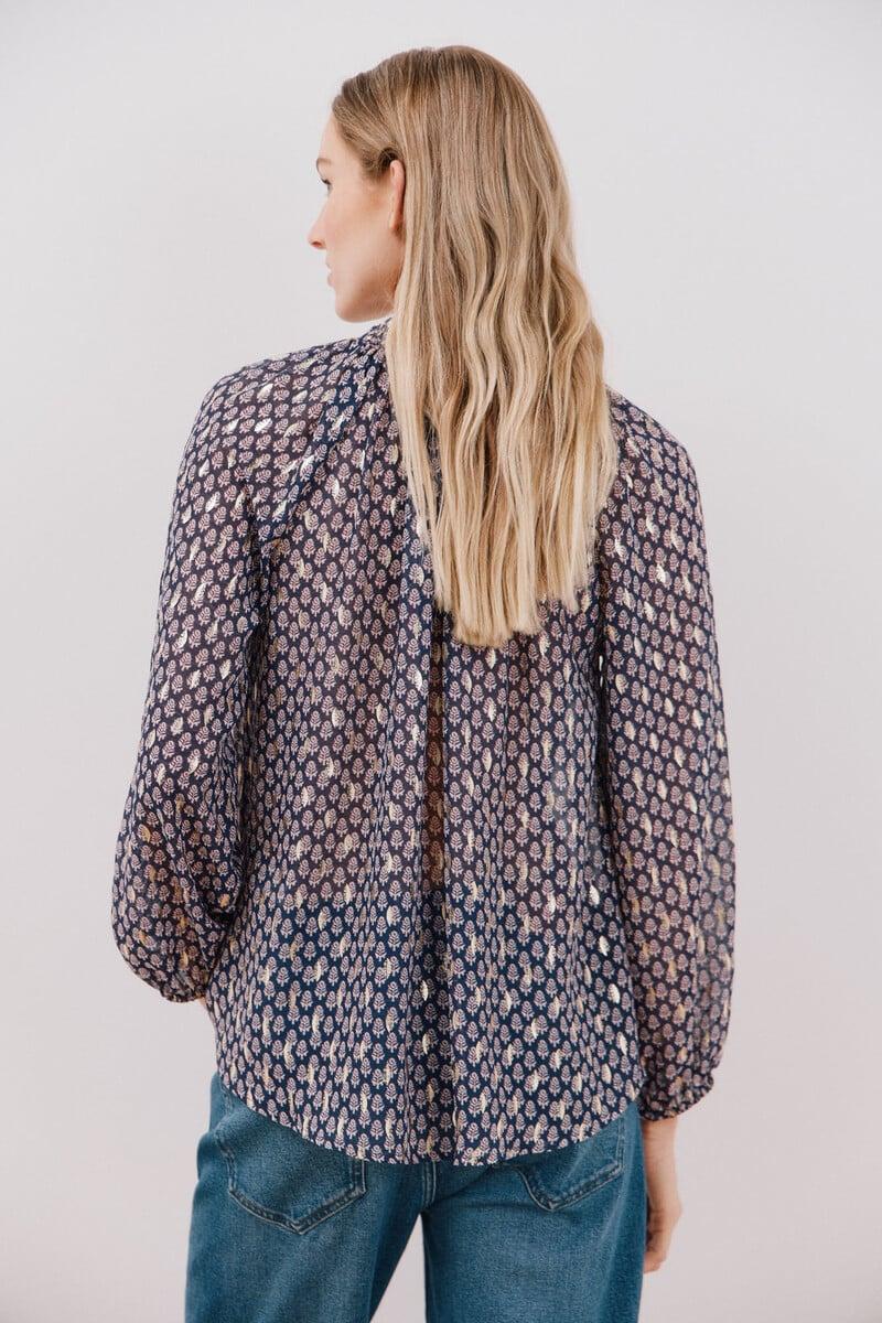 pedro del hierro Blusa detalle nido de abeja Grandes ahorros