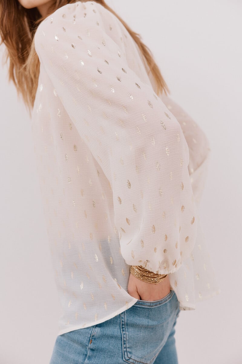 pedro del hierro Blusa detalle nido de abeja Precio ultrabajo