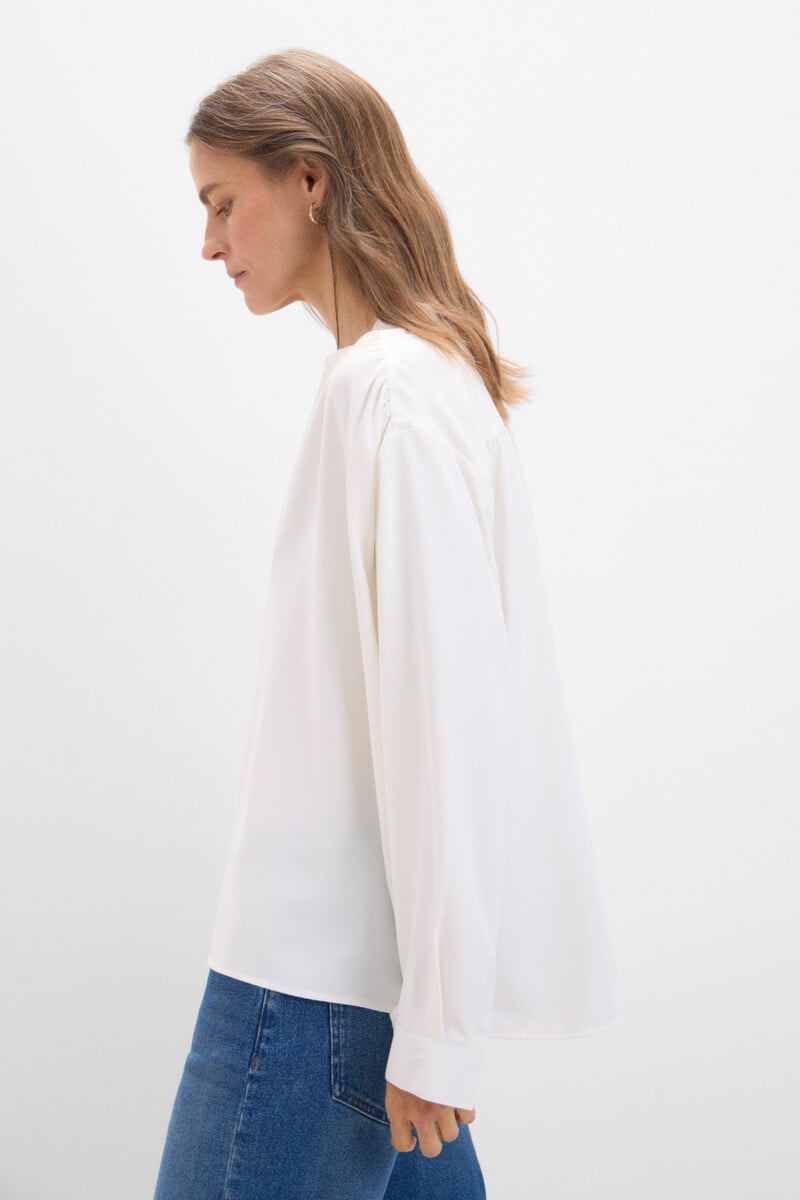 pedro del hierro Blusa fluida blanca 2025