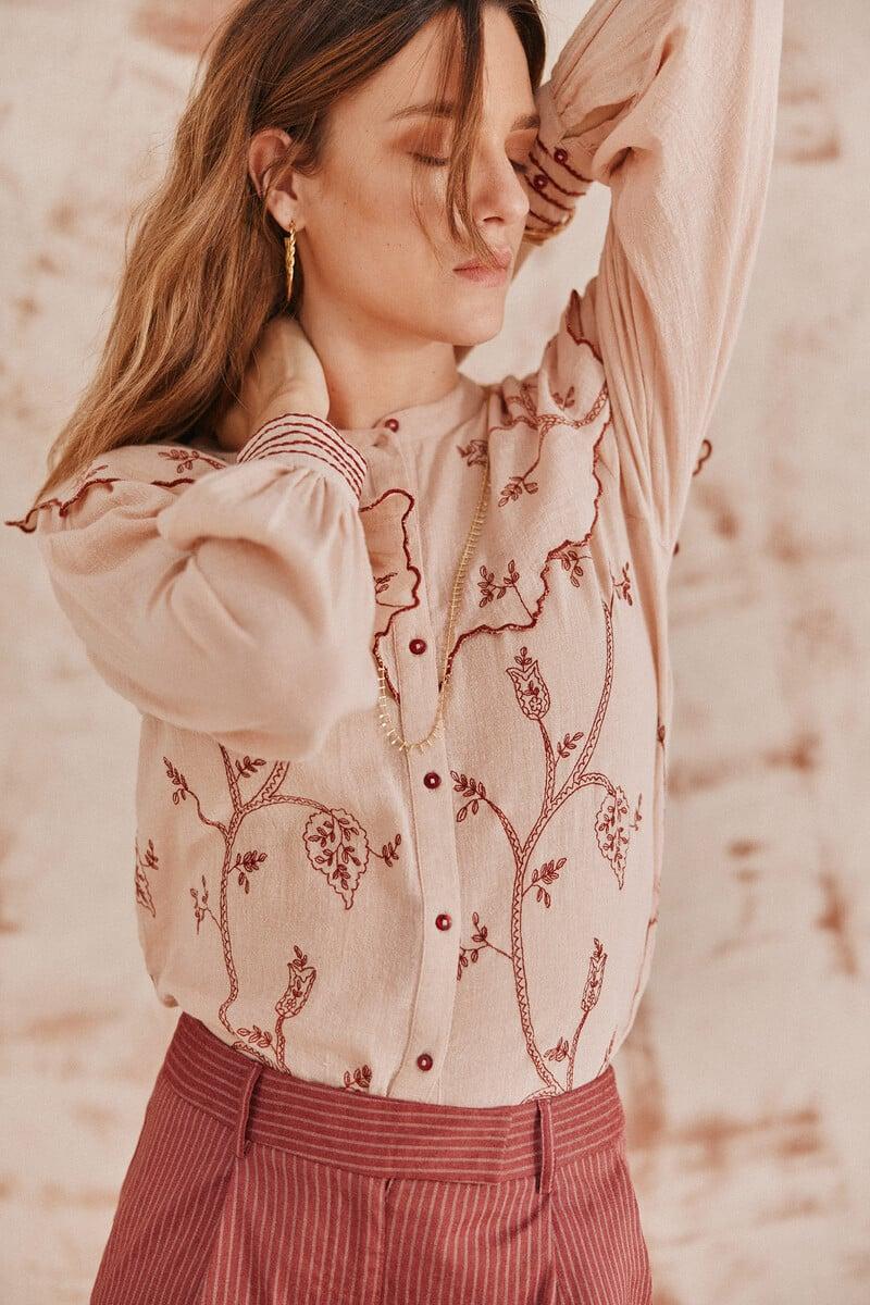 pedro del hierro Catherine. Blusa cuello Rebajas