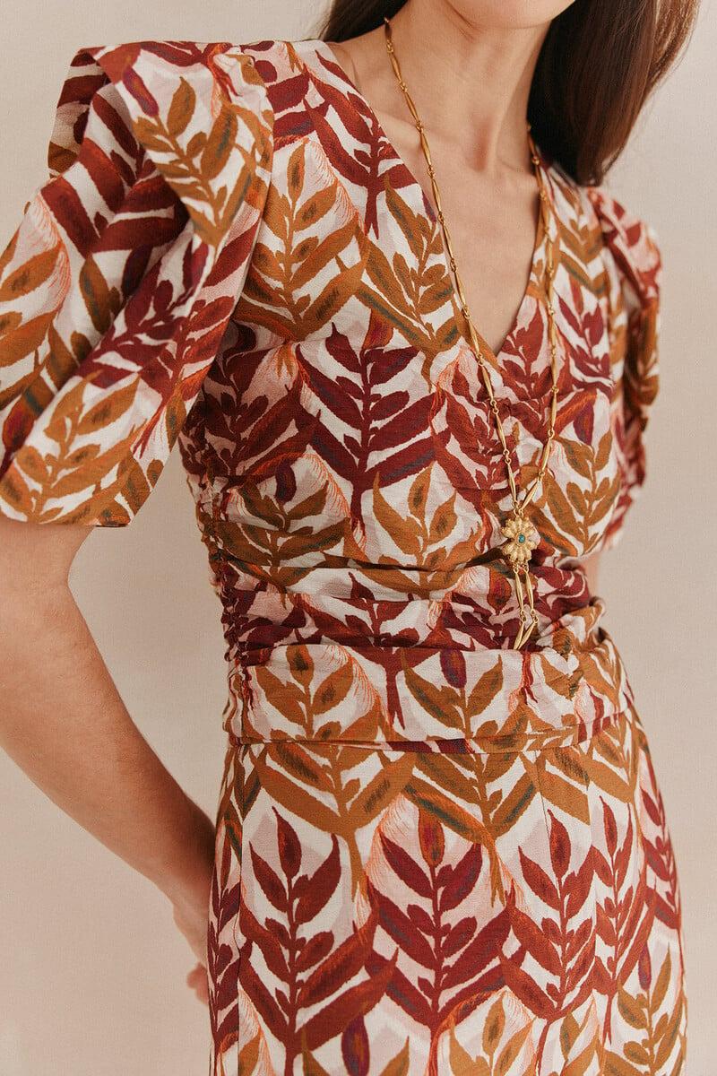 pedro del hierro Carmina. Top estampado Mejor oferta