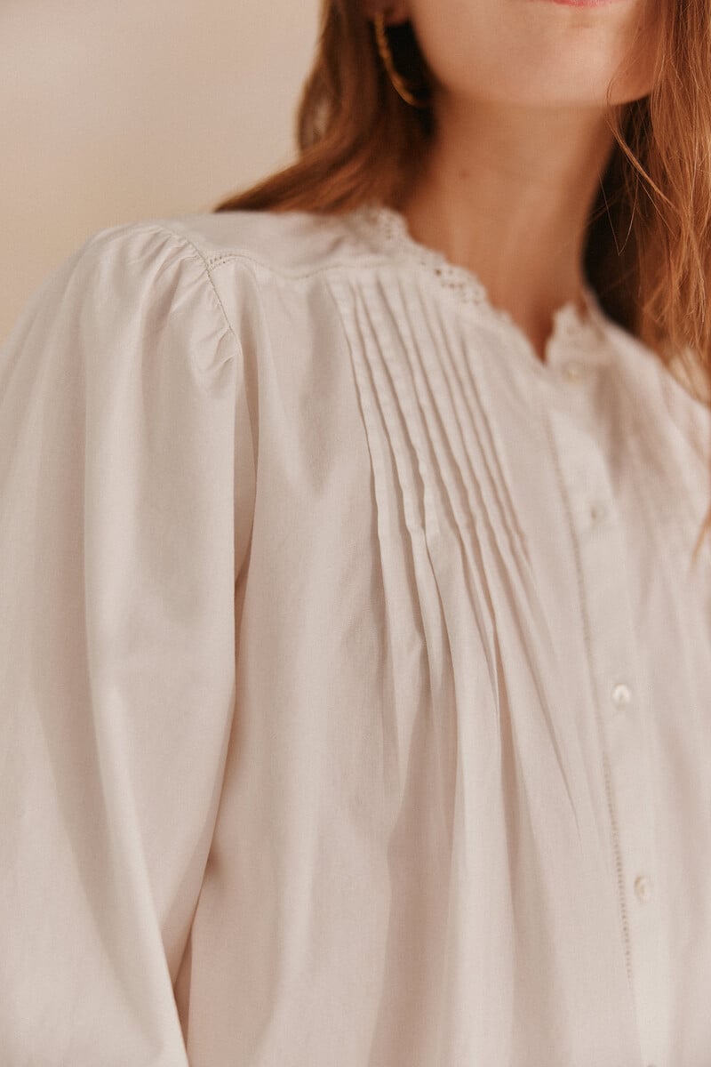 pedro del hierro Lorraine. Blusa jaretas Rebajas online