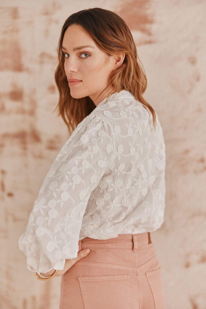 pedro del hierro Caterina. Blusa bordados Oferta especial