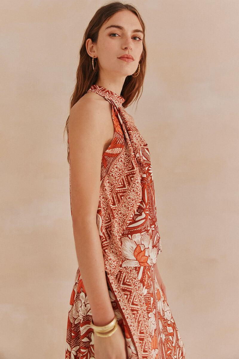 pedro del hierro Liana. Top estampado Envío gratis