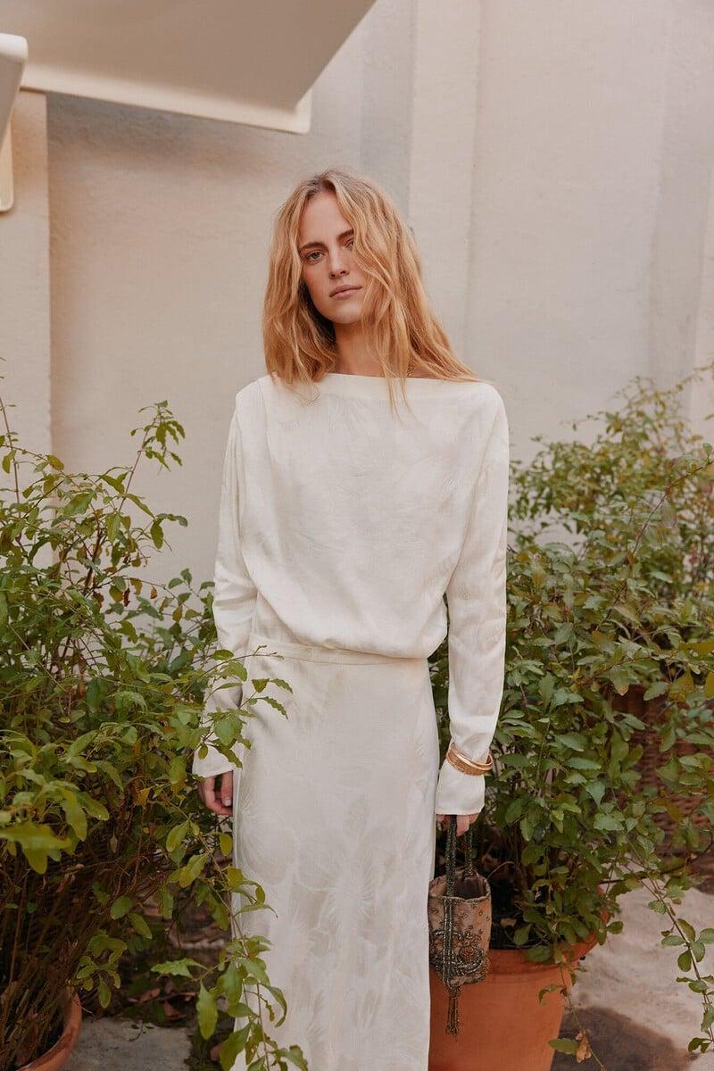 pedro del hierro Constanza. Blusa jacquard Últimos 3 días
