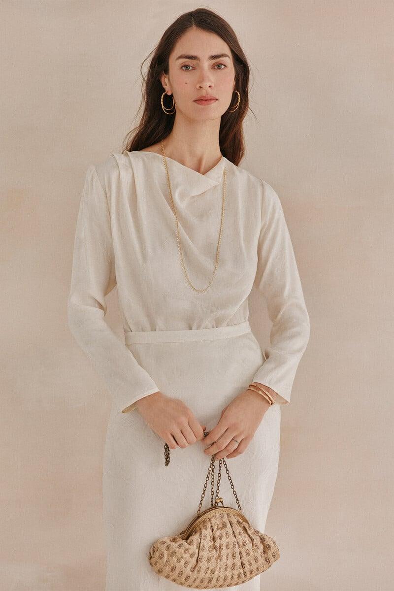pedro del hierro Constanza. Blusa jacquard Últimos 3 días