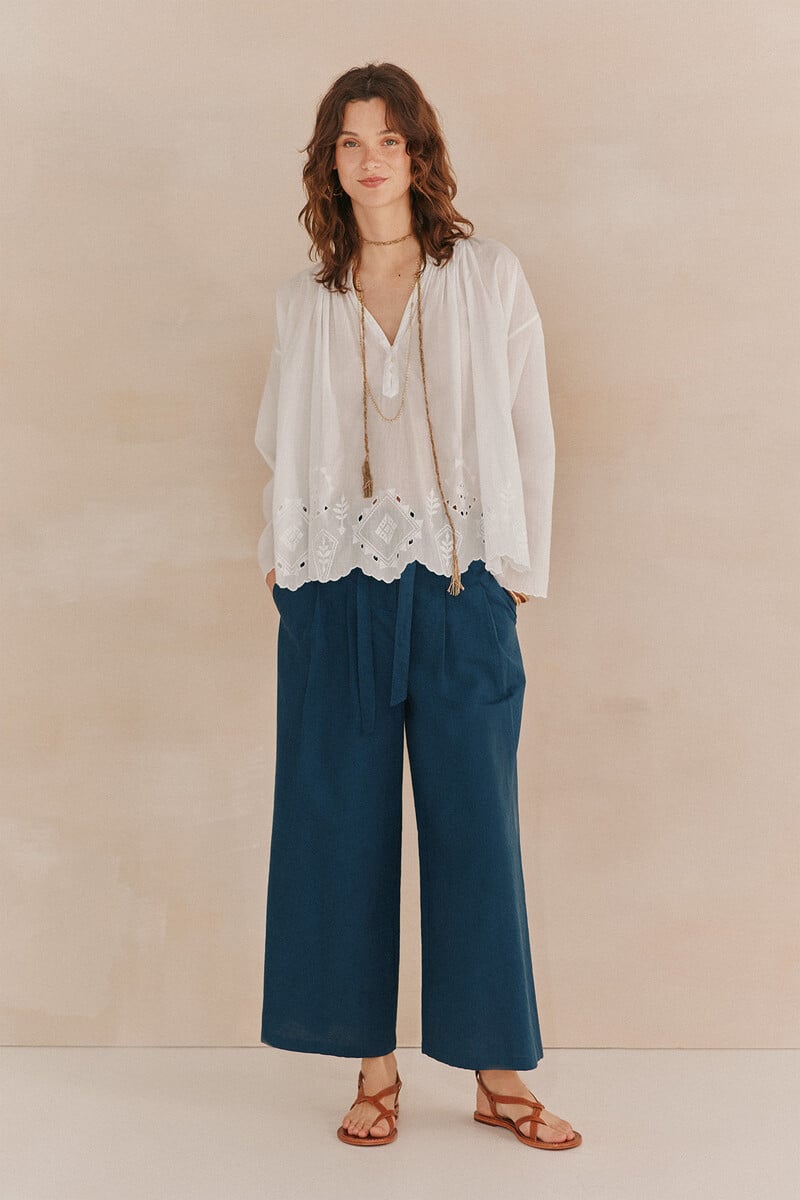 pedro del hierro Casandra. Blusón bordado COMPRAR AHORA