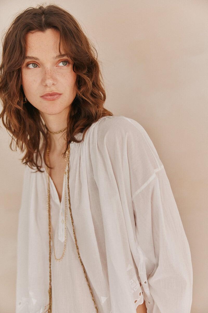 pedro del hierro Casandra. Blusón bordado COMPRAR AHORA