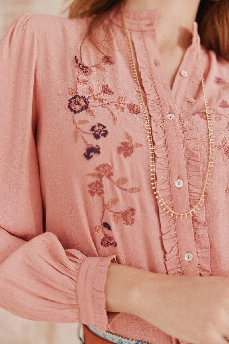 pedro del hierro Corina. Blusa bordada Últimos 2 días