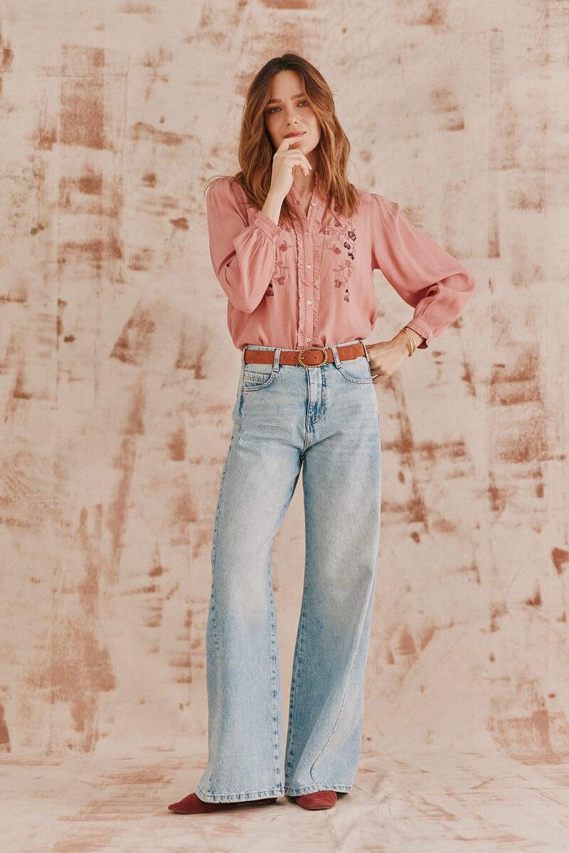pedro del hierro Corina. Blusa bordada Últimos 2 días