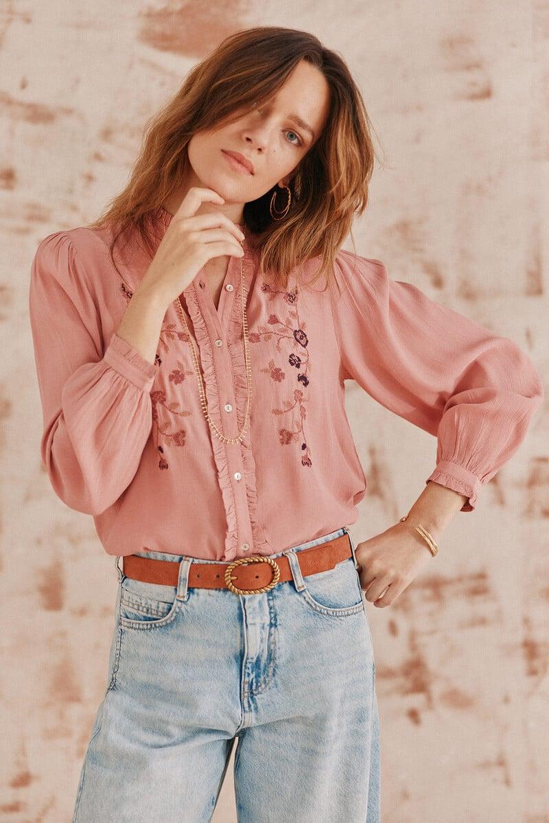 pedro del hierro Corina. Blusa bordada Últimos 2 días