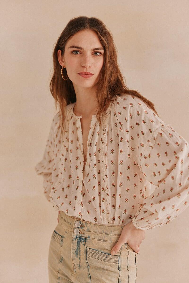 pedro del hierro Gemma. Blusa estampada