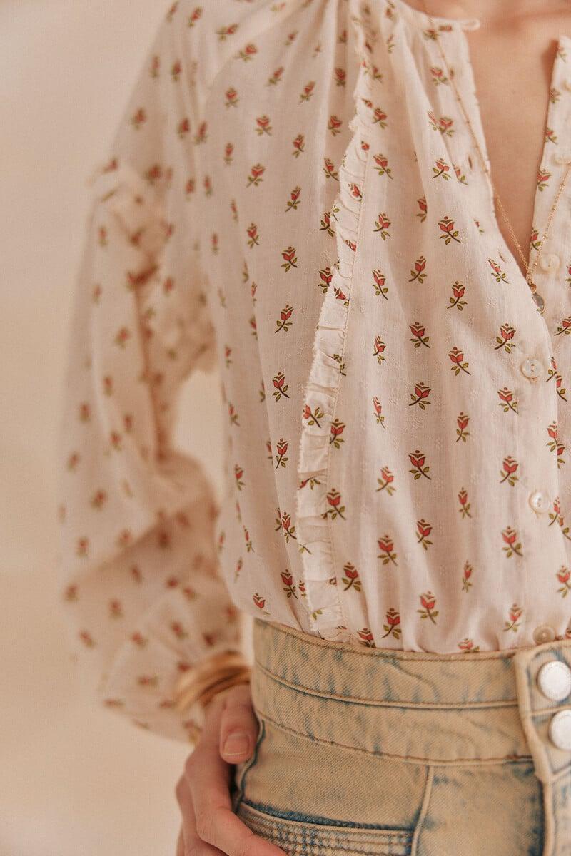 pedro del hierro Gemma. Blusa estampada Precio de fábrica