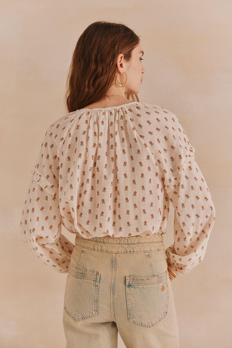 pedro del hierro Gemma. Blusa estampada Precio de fábrica