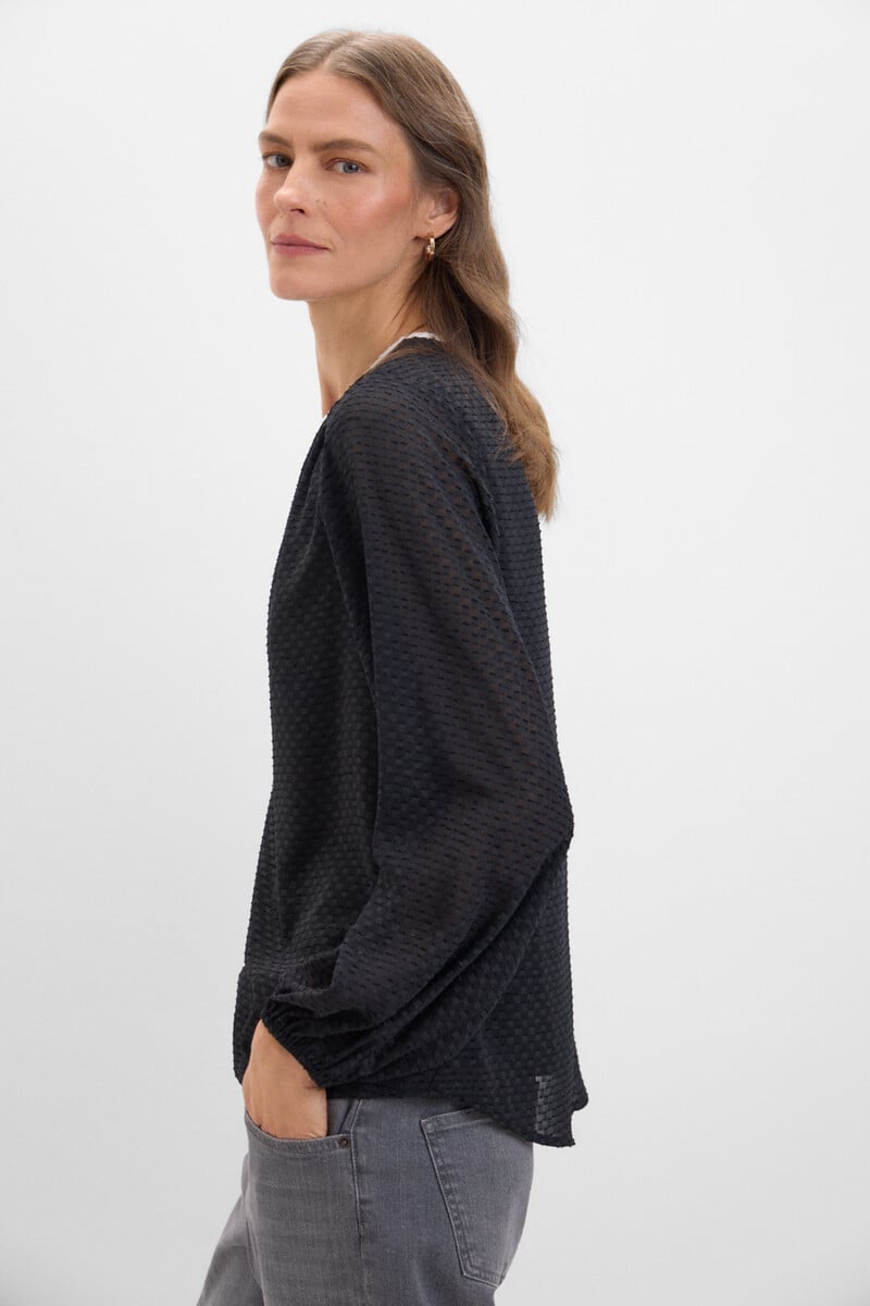 pedro del hierro Blusa tejido textura Libre de impuestos
