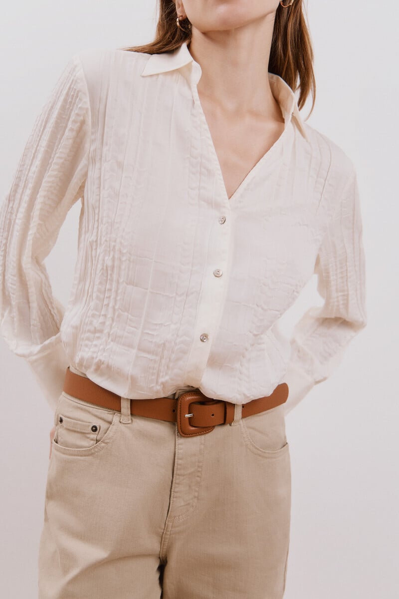pedro del hierro Camisa lisa satinada