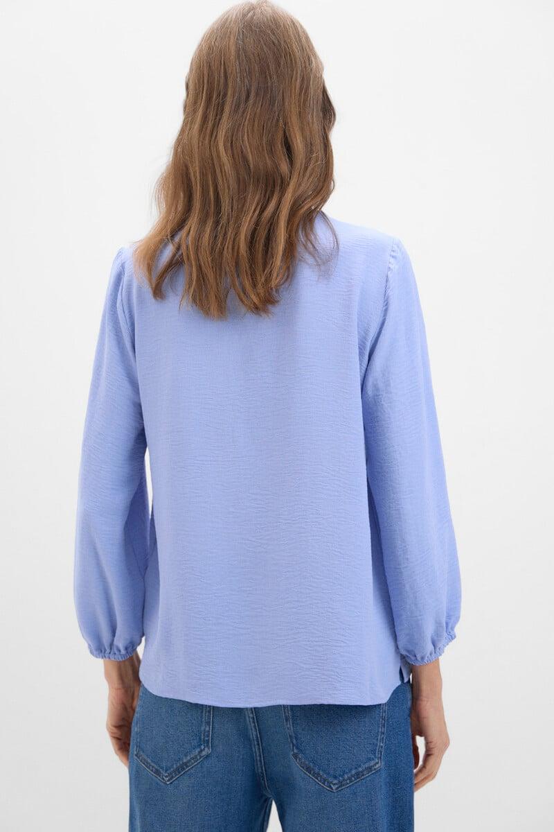 pedro del hierro Blusa cuello mao manga larga Ofertas