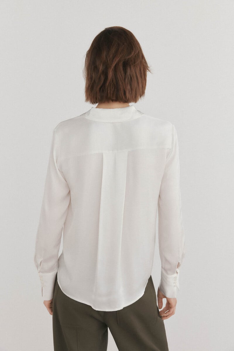 pedro del hierro Camisa satinada fluida En oferta