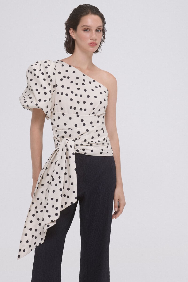 pedro del hierro Top lunares popelin Gran oferta