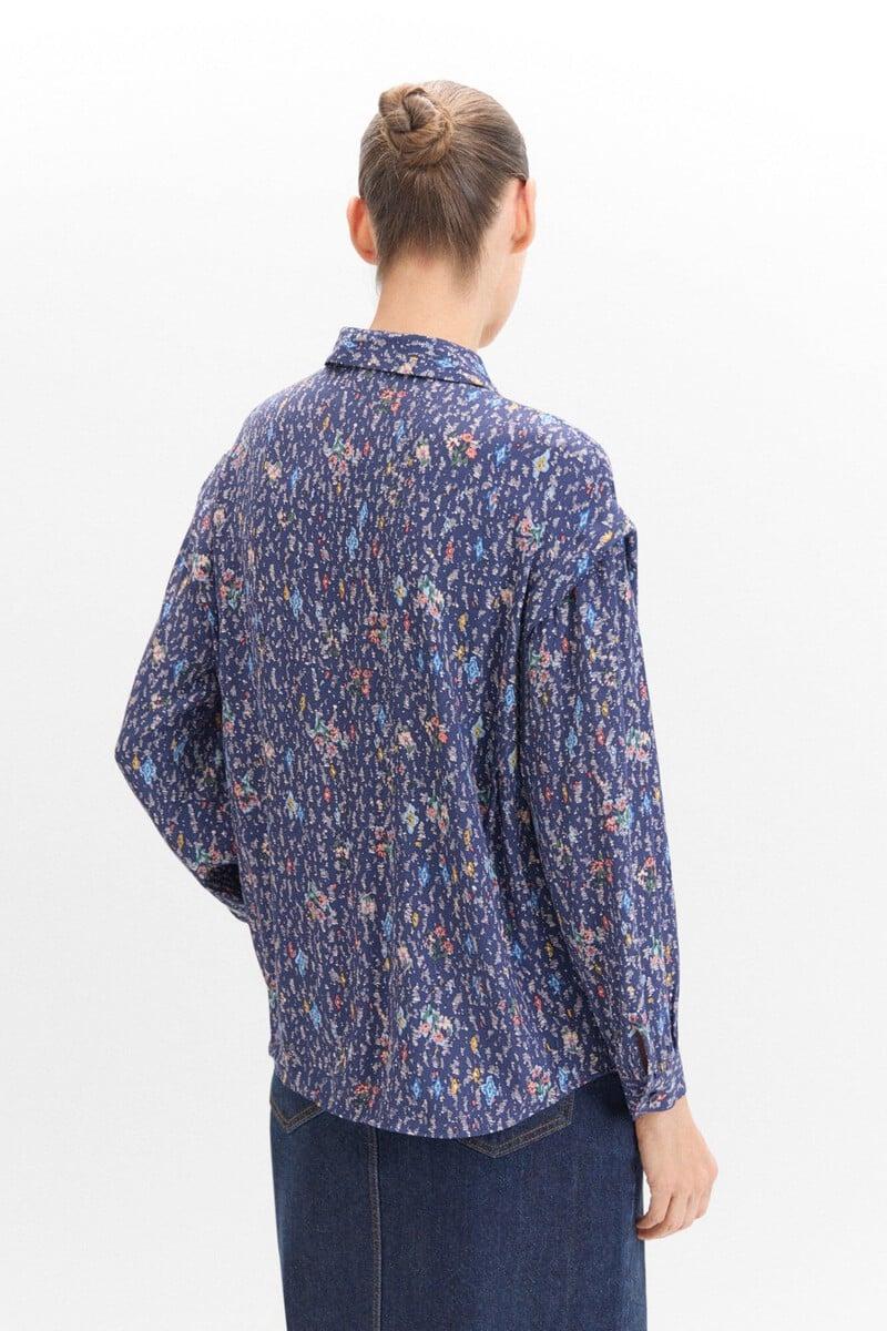 pedro del hierro Camisa pliegue estampada Rebajas top