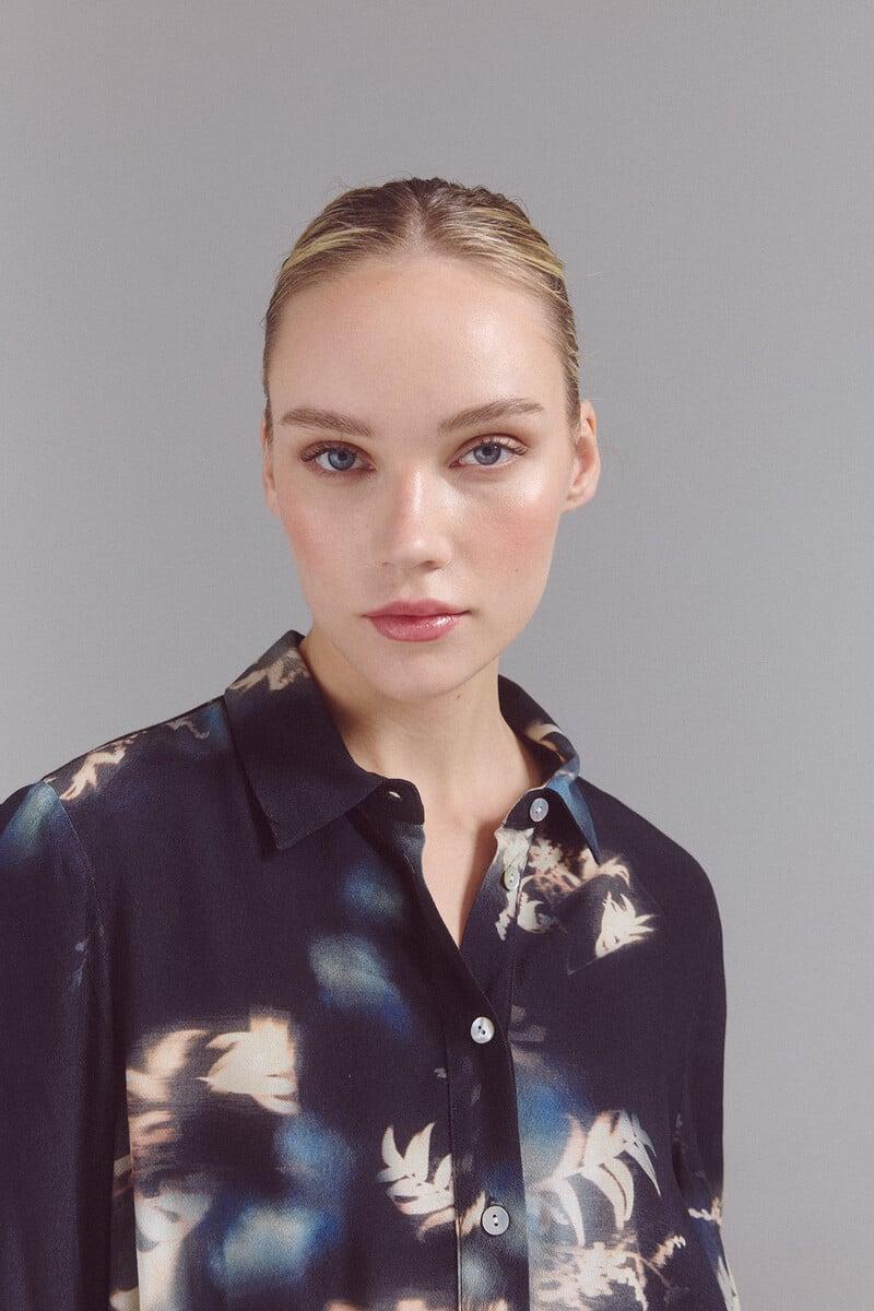 pedro del hierro Camisa satinada corta ÚLTIMAS EDICIONES