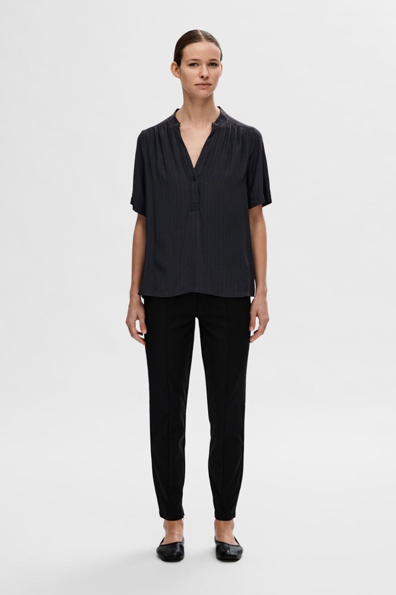 pedro del hierro Blusa de manga corta confeccionada con Viscosa Ecovero Oferta especial de fábrica