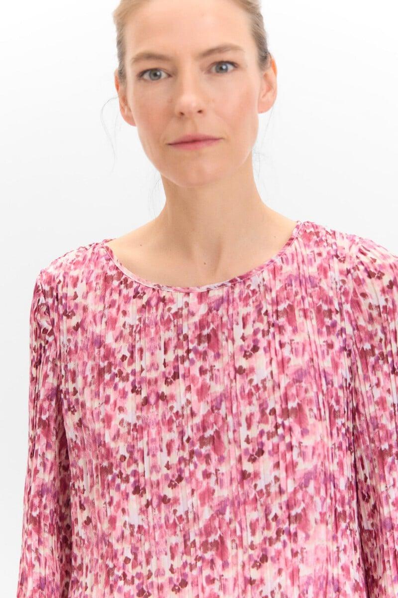 pedro del hierro Blusa plisada combinada Superdescuento