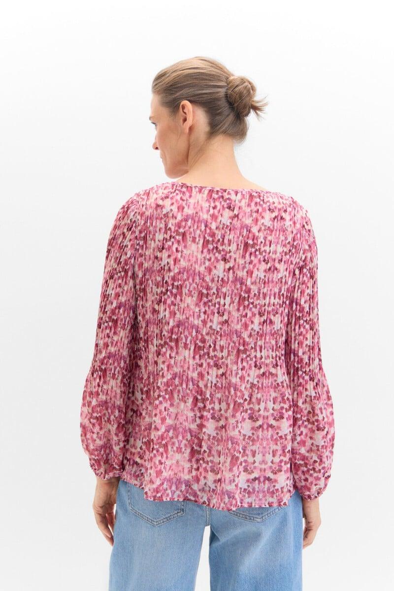 pedro del hierro Blusa plisada combinada Superdescuento