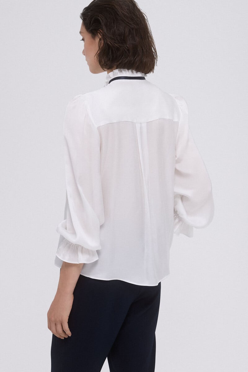 pedro del hierro Blusa satén lazo Grandes descuentos