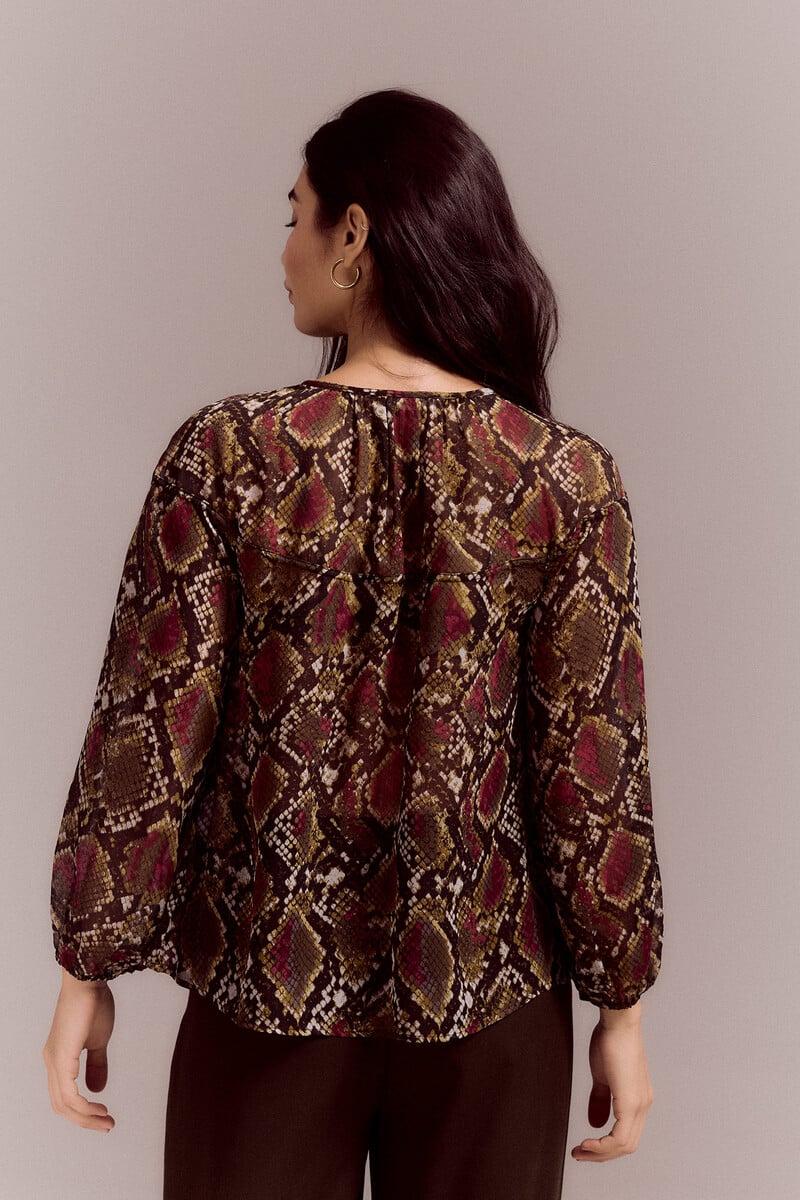 pedro del hierro Blusa canesú fruncido Limitado a 3 días