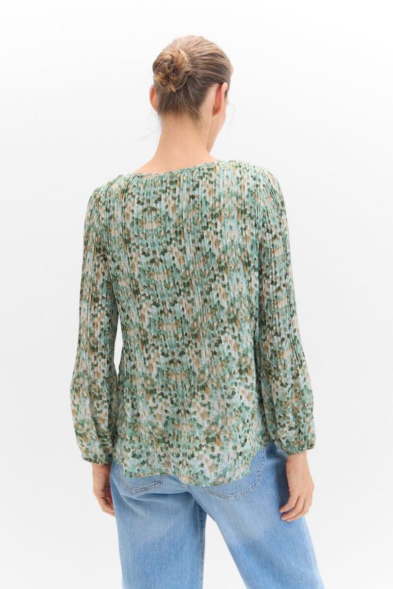pedro del hierro Blusa plisada combinada Libre de impuestos