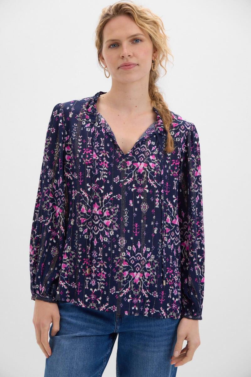 pedro del hierro Blusa fluida lurex Descuentos del mes