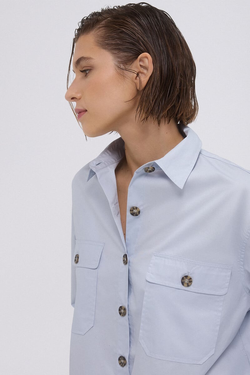 pedro del hierro Camisa utility oversize Oferta exclusiva