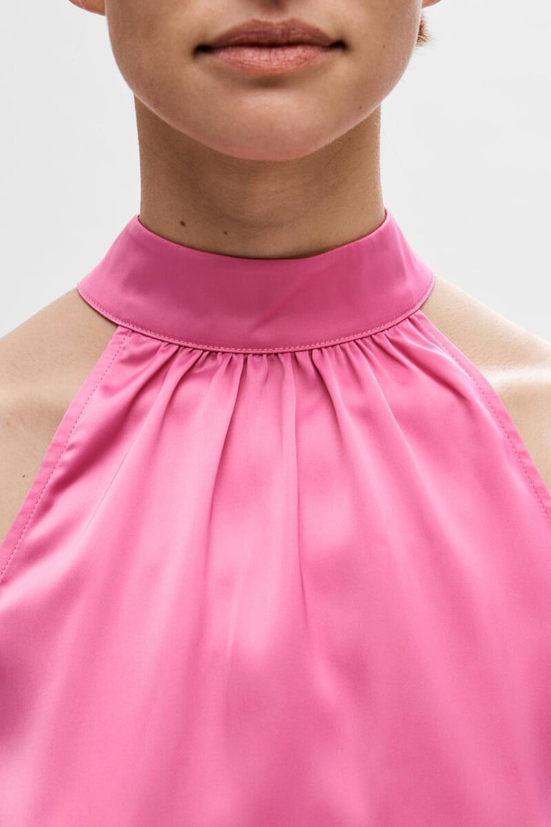 pedro del hierro Top cuello halter sin mangas confeccionado con materiales reciclados Última moda