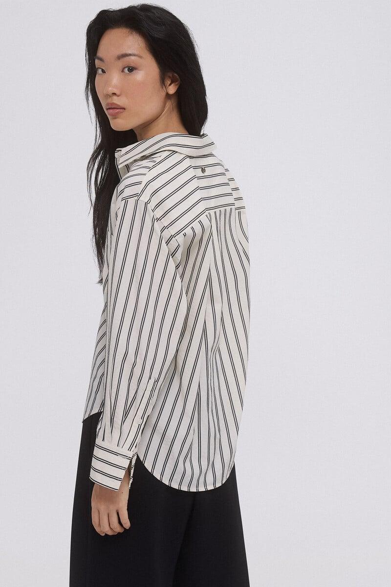 pedro del hierro Camisa oversize rayas Devoluciones gratuitas