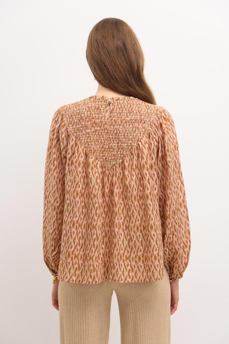 pedro del hierro Ruperta. Blusa estampada Venta caliente