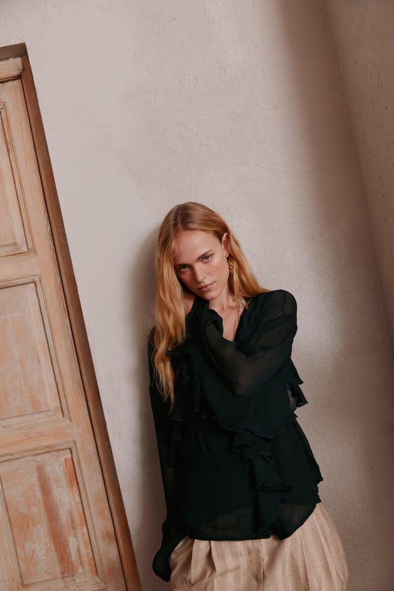 pedro del hierro Carina. Blusa volantes Descuento